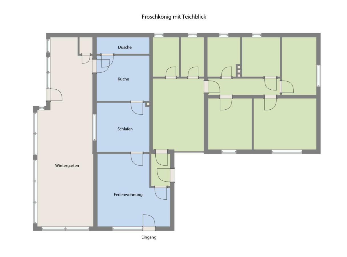 Froschkönig Mit Teichblick Apartment